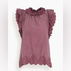 Sea New York Heidi Heart Quilt Flutter Tank Top in Rose